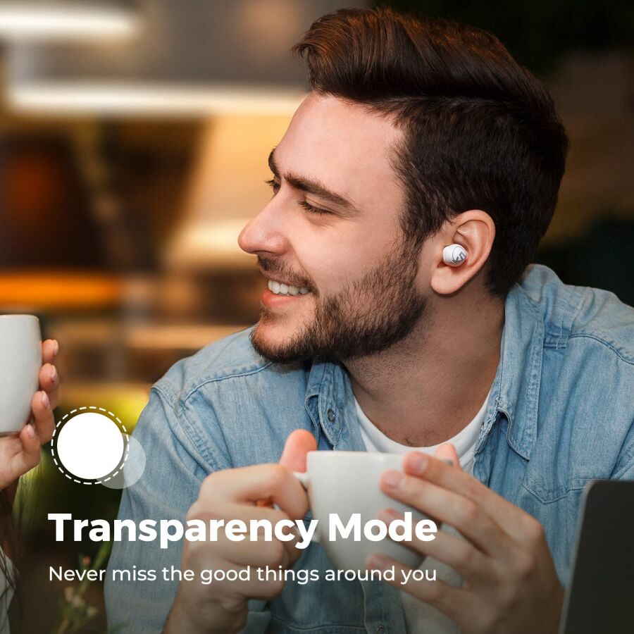 Soundpeats Mini Pro Hybrid ANC Bluetooth 5.2 TWS Kulak İçi Kulaklık Beyaz - 6