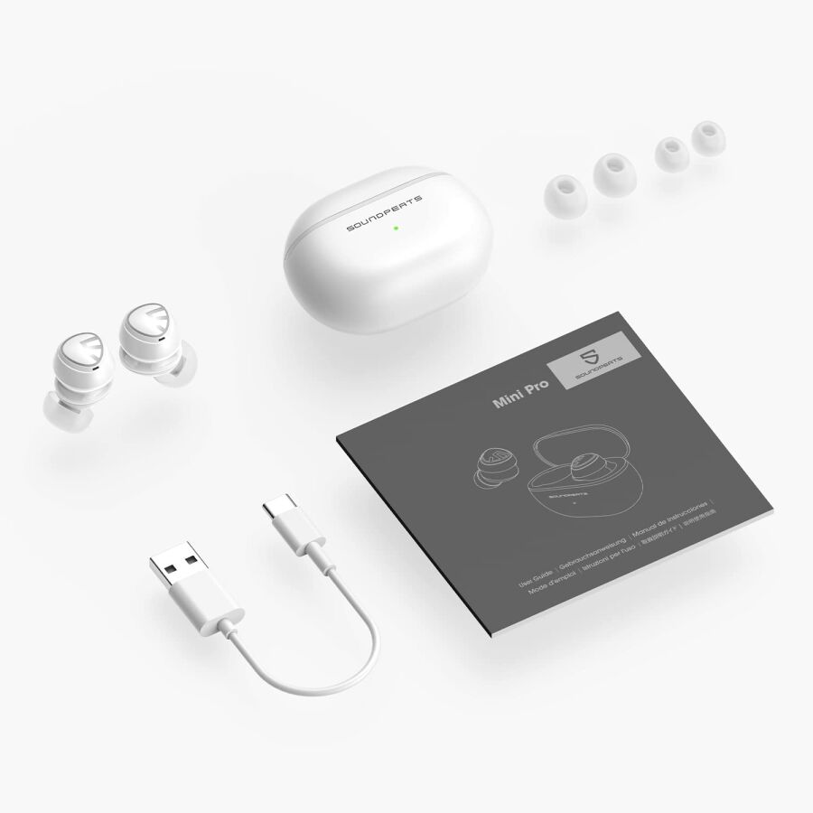 Soundpeats Mini Pro Hybrid ANC Bluetooth 5.2 TWS Kulak İçi Kulaklık Beyaz - 9