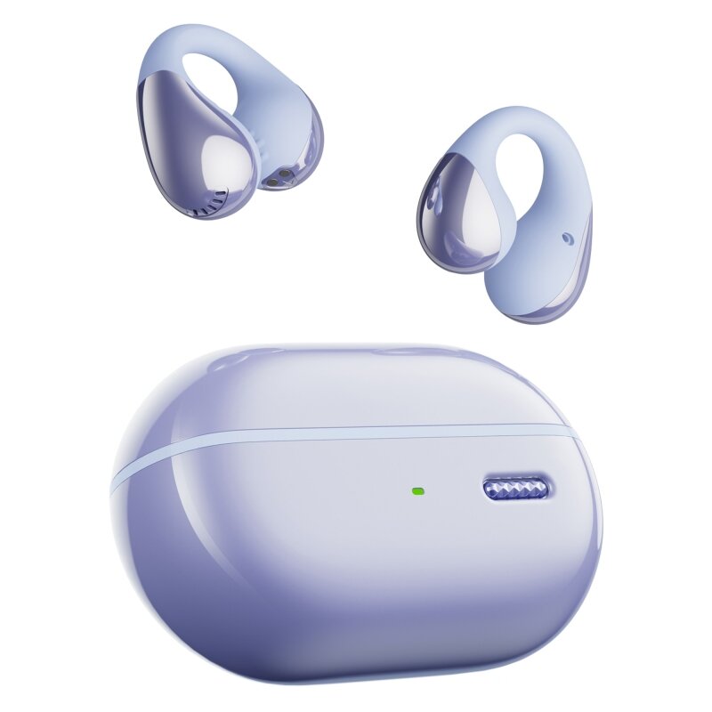 Soundpeats PearlClip Pro Hi-Res LDAC ENC OWS Kablosuz Bluetooth 6.0 Kulaklık Mor - 1