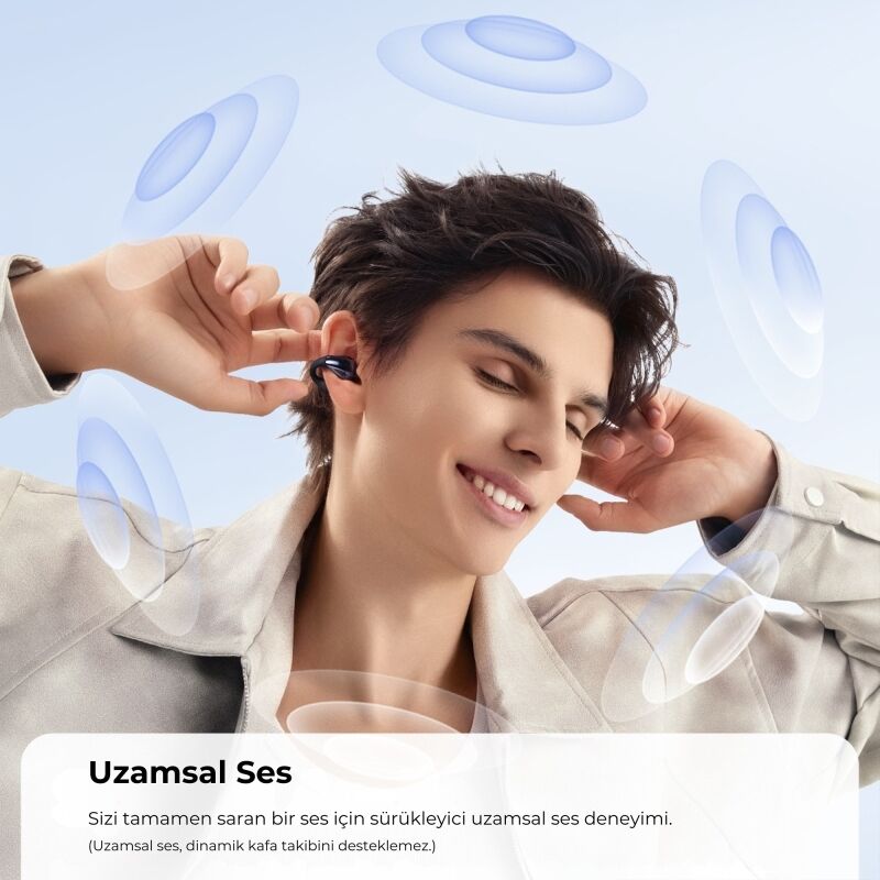 Soundpeats PearlClip Pro Hi-Res LDAC ENC OWS Kablosuz Bluetooth 6.0 Kulaklık Siyah - 6