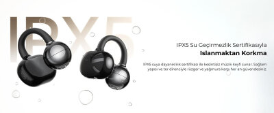 Soundpeats POP Clip Open-Ear ENC OWS Bluetooth 5.4 Kablosuz Kulaklık Siyah - 8