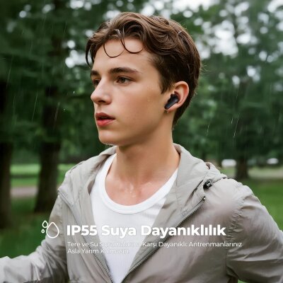 Soundpeats Q3 Pro Hibrit ANC ENC TWS Bluetooth 6.0 Kablosuz Kulak içi Kulaklık Siyah - 7