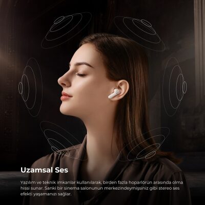 SoundPeats T3 Pro ANC TWS Bluetooth 5.4 Kablosuz Kulak içi Kulaklık Beyaz - 5