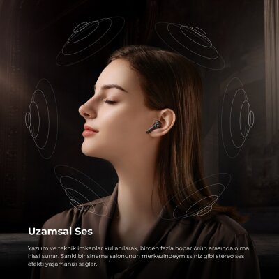 SoundPeats T3 Pro ANC TWS Bluetooth 5.4 Kablosuz Kulak içi Kulaklık Siyah - 8