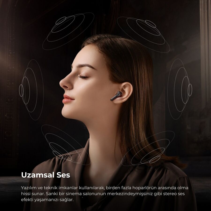 SoundPeats T3 Pro ANC TWS Bluetooth 5.4 Kablosuz Kulak içi Kulaklık Siyah - 8