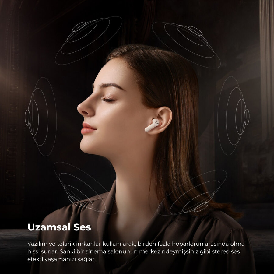 Soundpeats T3 Pro Bluetooth 5.4 TWS Kablosuz Kulak İçi Kulaklık ANC Aktif Gürültü Engelleme Mikrofonlu Bej - 7