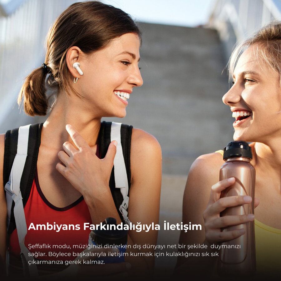 Soundpeats T3 Pro Bluetooth 5.4 TWS Kablosuz Kulak İçi Kulaklık ANC Aktif Gürültü Engelleme Mikrofonlu Bej - 10