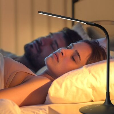 Taotronics Dokunmatik 3 Renk Işıklı Parlaklık Ayarlı Taşınabilir Esnek LED Masa Lambası Siyah - 3