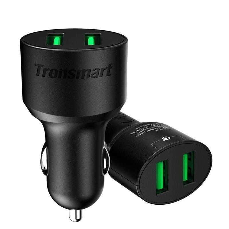 Tronsmart Çift USB Çıkışlı Dual Port QC 3.0 Hızlı Araç Şarj Cihazı - 1