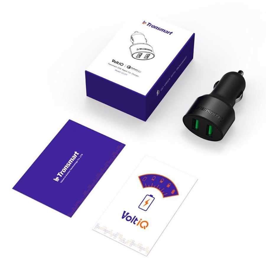 Tronsmart Çift USB Çıkışlı Dual Port QC 3.0 Hızlı Araç Şarj Cihazı - 5