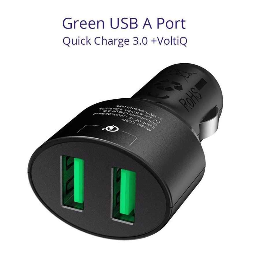 Tronsmart Çift USB Çıkışlı Dual Port QC 3.0 Hızlı Araç Şarj Cihazı - 2