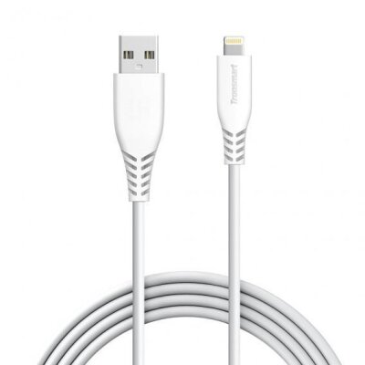 Tronsmart iPhone İçin MFI Lightning 1.2M Şarj Kablosu Beyaz - 1