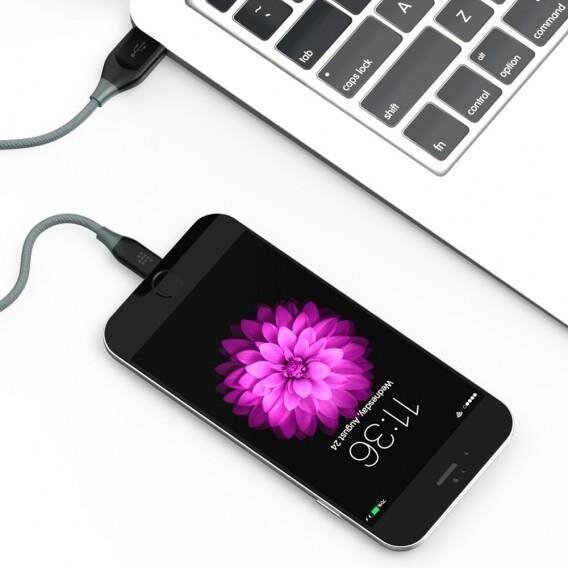 Tronsmart LTA14 iPhone İçin MFI Lightning Örgülü Kevlar Şarj Kablosu - 3