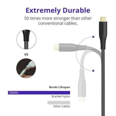Tronsmart TAC01 USB Type-C 1M Şarj Kablosu - 3