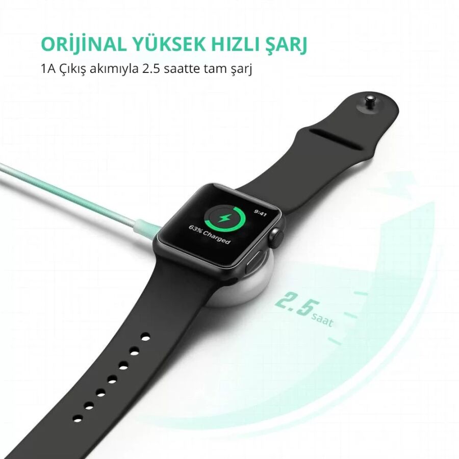 Ugreen Apple Watch İçin MFI Sertifikalı Şarj Kablosu - 4