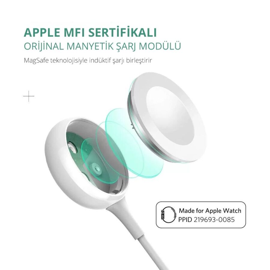 Ugreen Apple Watch İçin MFI Sertifikalı Şarj Kablosu - 3