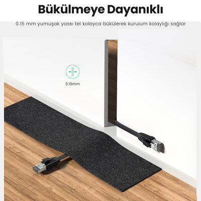Ugreen CAT8 40Gbps U/FTP Flat RJ45 Ethernet Ağ Kablosu 50 CM - 6
