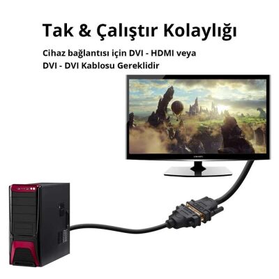 Ugreen DisplayPort Erkek to DVI 24+5 Dişi Çevirici Dönüştürücü 15 CM - 4