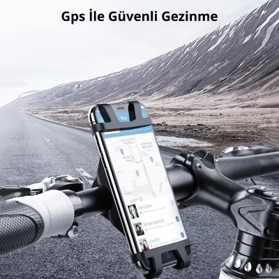 Ugreen Gidon Bağlantılı Bisiklet Motosiklet Esnek Silikon Telefon Tutucu - 2