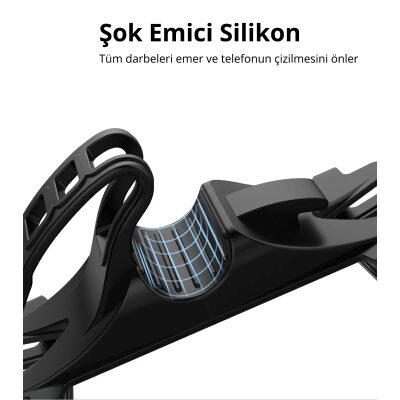 Ugreen Gidon Bağlantılı Bisiklet Motosiklet Esnek Silikon Telefon Tutucu - 6