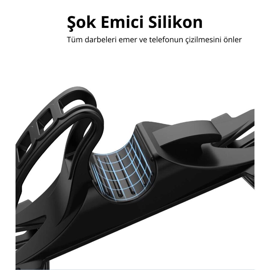 Ugreen Gidon Bağlantılı Bisiklet Motosiklet Esnek Silikon Telefon Tutucu - 6