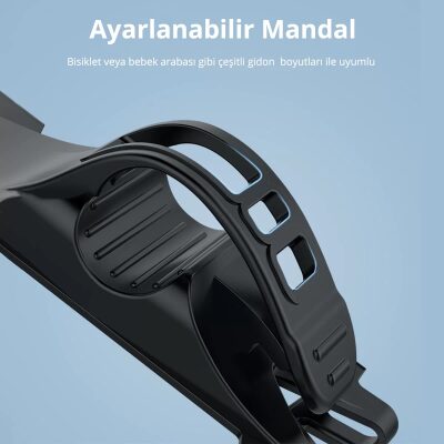 Ugreen Gidon Bağlantılı Bisiklet Motosiklet Esnek Silikon Telefon Tutucu - 7