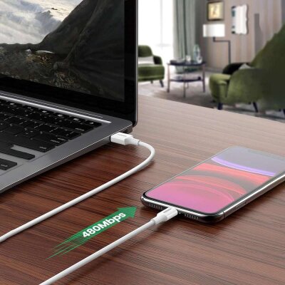 Ugreen iPhone Lightning 2.4A Data ve Şarj Kablosu 2 Metre - 4