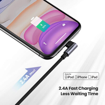 Ugreen MFI Lightning iPhone Oyuncu Şarj Kablosu 1 Metre - 2