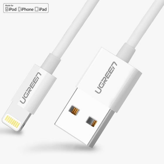 UGREEN MFI Lightning iPhone Şarj Kablosu Beyaz / 200 Cm - 2