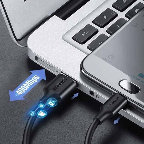UGREEN Micro USB Data ve Şarj Kablosu 1 Metre - 5