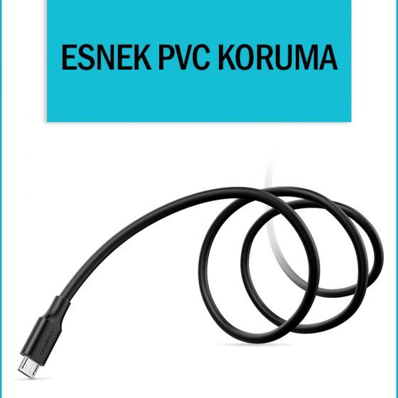 UGREEN Micro USB Şarj ve Data Kablosu Beyaz 1.5 Metre - 3