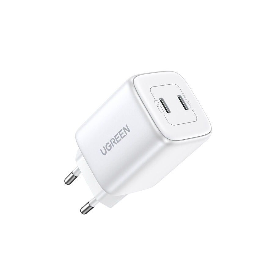 Ugreen Nexode 45W USB Type-C QC 4.0 PD GaN X 2 Portlu Hızlı Şarj Cihazı Beyaz - 1