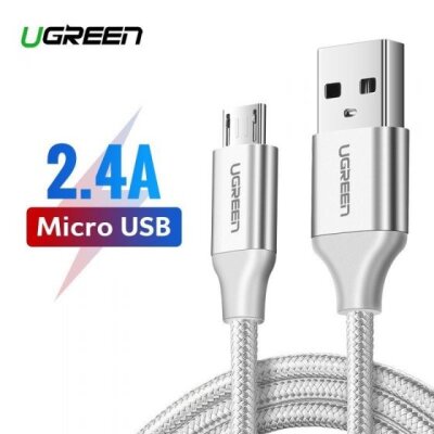 Ugreen Premium Micro USB Şarj ve Data Kablosu Silver 1 Metre - 3