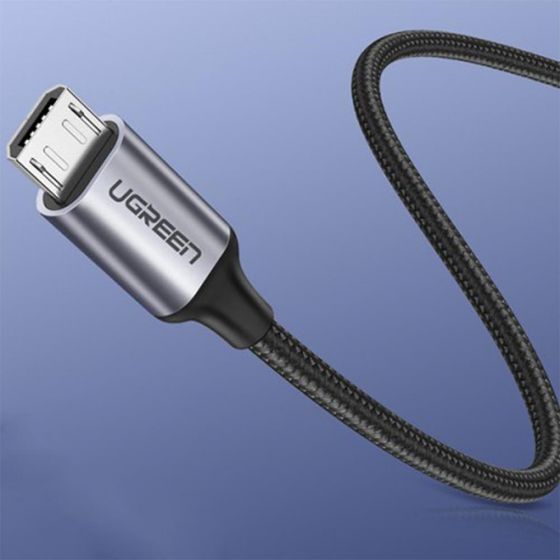 Ugreen Premium Micro USB Şarj ve Data Kablosu Siyah 1 Metre - 4