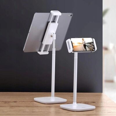 Ugreen Yükseklik ve Açı Ayarlı Masaüstü Telefon ve Tablet Tutucu Stand Beyaz - 5