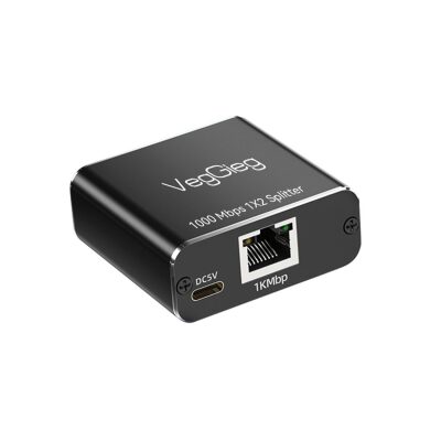 VegGieg 1 Giriş 2 Çıkış RJ45 Gigabit Ethernet Çoklayıcı Splitter Adaptör - 2