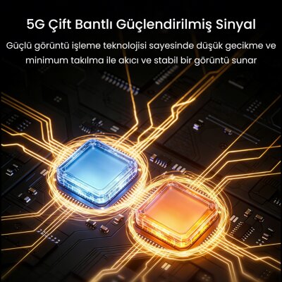 VegGieg 1080P 60Hz Kablosuz HDMI Görüntü Aktarım Cihazı Mini Wireless HD Display Adaptör Verici Alıcı Set - 5