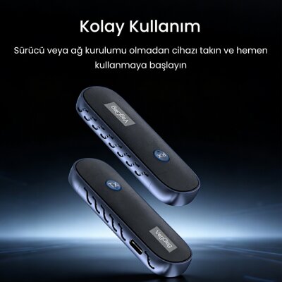 VegGieg 1080P 60Hz Kablosuz HDMI Görüntü Aktarım Cihazı Mini Wireless HD Display Adaptör Verici Alıcı Set - 8