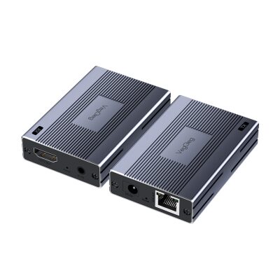 VegGieg 1080P Full HD 60Hz HDMI Extender 120 Metre CAT5E/6 Klavye Mouse HDMI Menzil Genişletici Uzatıcı