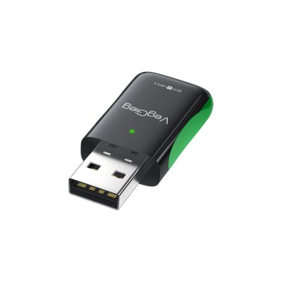 VegGieg 1100 Mbps Dual Band Wi-Fi 6 Alıcı ve Bluetooth 5.4 Adaptör Mini USB Dongle