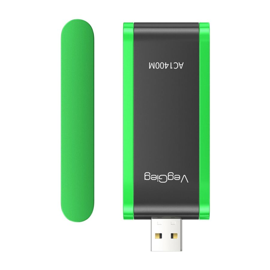 VegGieg 1400 Mbps 2.4GHz/5GHz Dual Band Gigabit Alıcı Verici USB WiFi Adaptör - 3