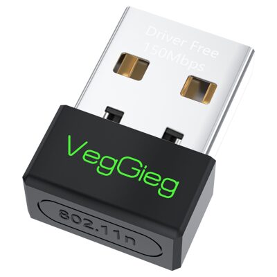VegGieg 150 Mbps 2.4Ghz Kablosuz WiFi Alıcı Verici Nano USB Adaptör