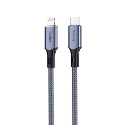 Veggieg 27W 3A USB Type-C to Lightning iPhone iPad MFI Uyumlu Hızlı Şarj ve Data Senkronizasyon Kablosu 2 Metre  