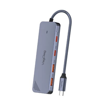 VegGieg 4 Portlu 10Gbps Type-C to 2*USB-A 2*Type-C USB 3.2 Gen2 USB Çoklayıcı Dönüştürücü Hub - 1