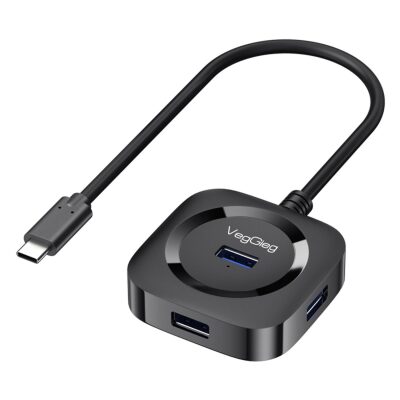 VegGieg 4 Portlu Type-C to USB 3.0 Çoklayıcı Hub - 1