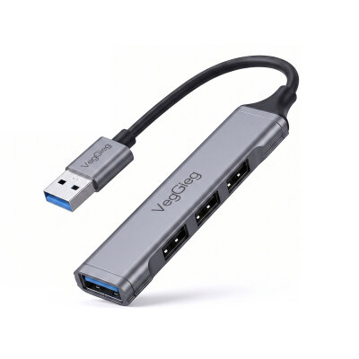 Veggieg 4 Portlu USB-A to USB 3.0 + 3*USB 2.0 Çoklayıcı Dönüştürücü USB Hub