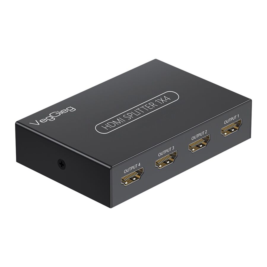 Veggieg 4K 30Hz 1 Giriş 4 Çıkış HDMI Splitter Görüntü Çoklayıcı Ayırıcı Bölücü Adaptör - 1