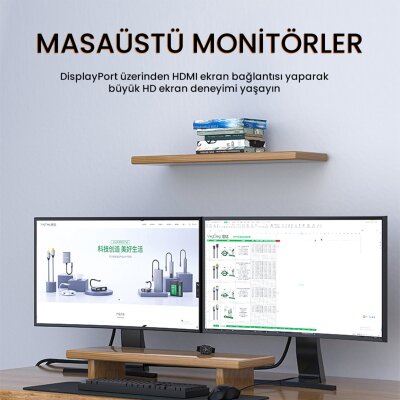 VegGieg 4K 30Hz DisplayPort to HDMI Dönüştürücü Kablo 5 Metre - 5