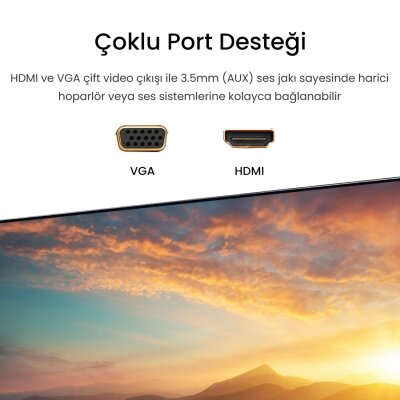VegGieg 4K 30Hz Kablosuz HDMI VGA Görüntü ve Ses Aktarıcı Wireless Ekran Yansıtma Adaptörü Verici Alıcı Set - 4