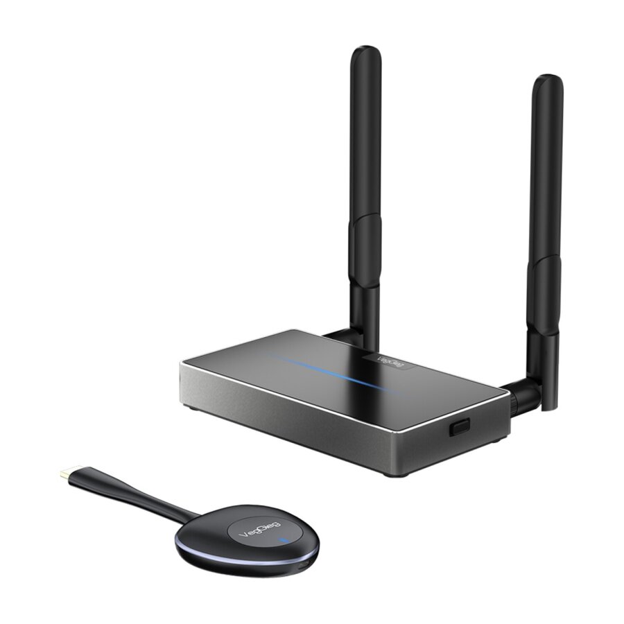 VegGieg 4K 30Hz Kablosuz HDMI VGA Görüntü ve Ses Aktarıcı Wireless Ekran Yansıtma Adaptörü Verici Alıcı Set - 8